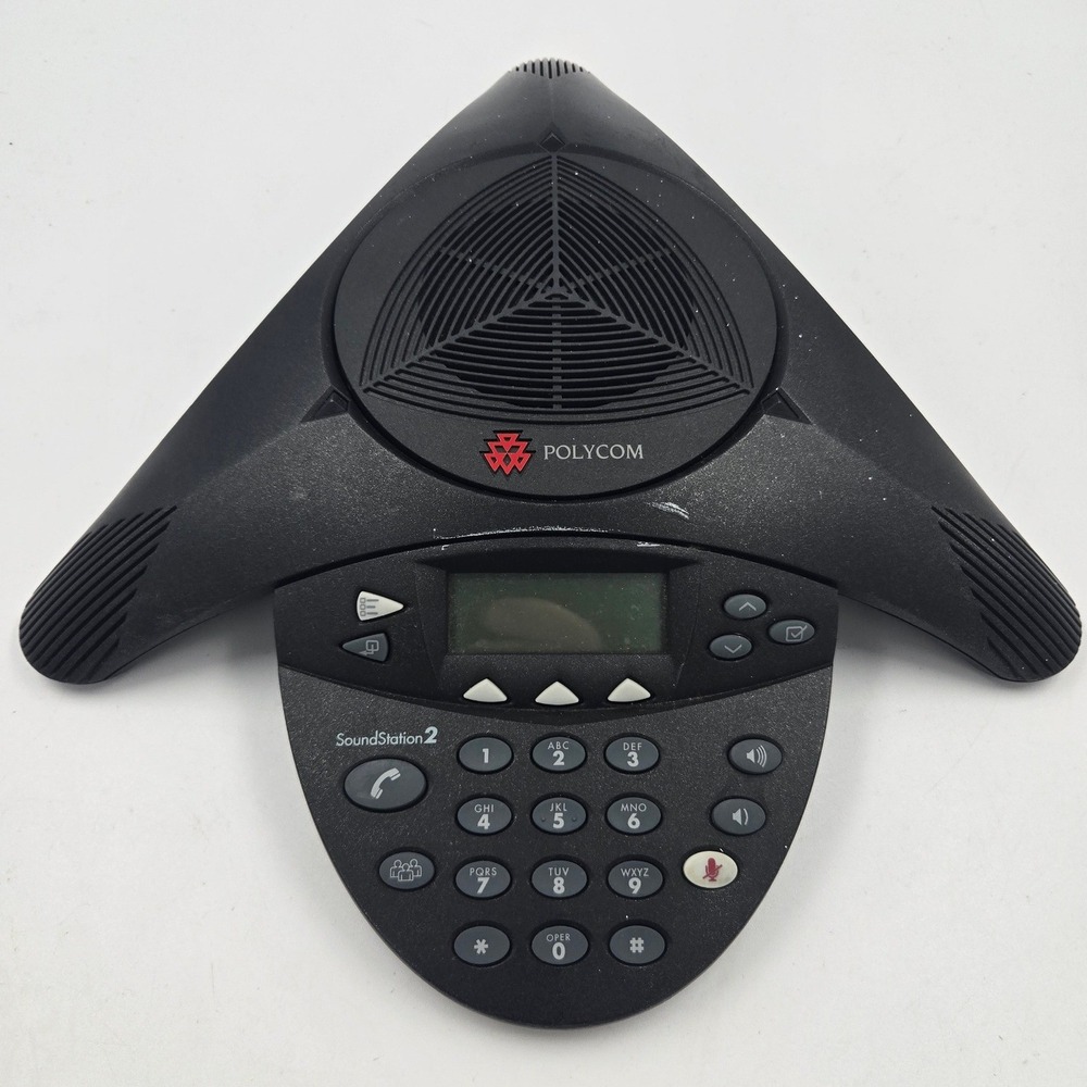 Polycom SoundStation2 Conference Phone 2201-16200-001 Black Base Unit Only